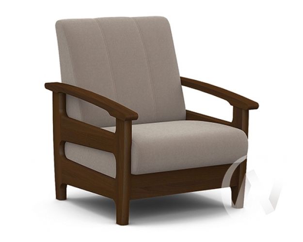 Кресло для отдыха Омега (орех лак/CATANIA COCOA)