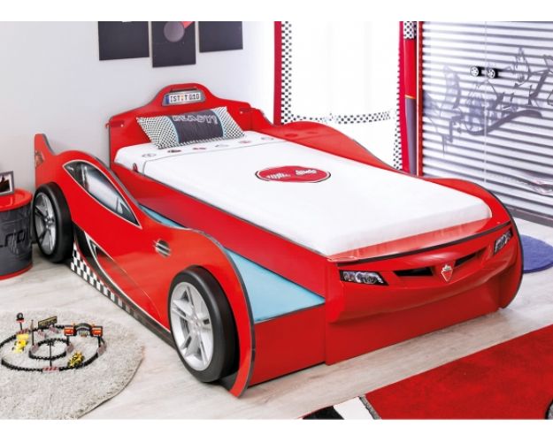 CARBED Кровать-машина Coupe с выдвижной кроватью Red 20.03.1306.00