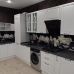 Модульная кухня Гарда 2,8 м (Белый патина/Серый)