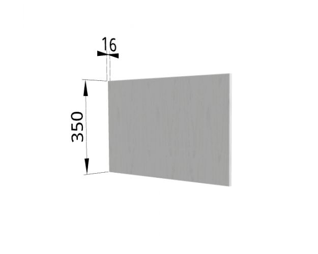 Панель торцевая (для шкафа горизонтального глубокого высотой 350 мм) ГПГ Мелисса (Бежевый скин)