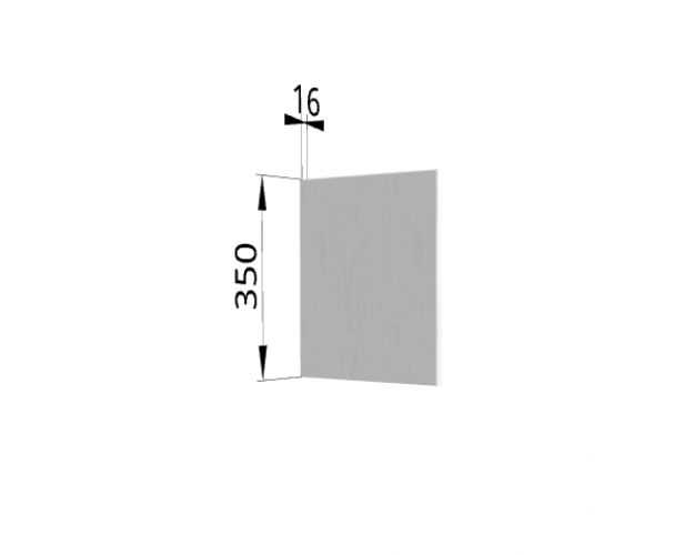 Панель торцевая (для шкафа горизонтального) ПГ Скала (Гранит Оникс)