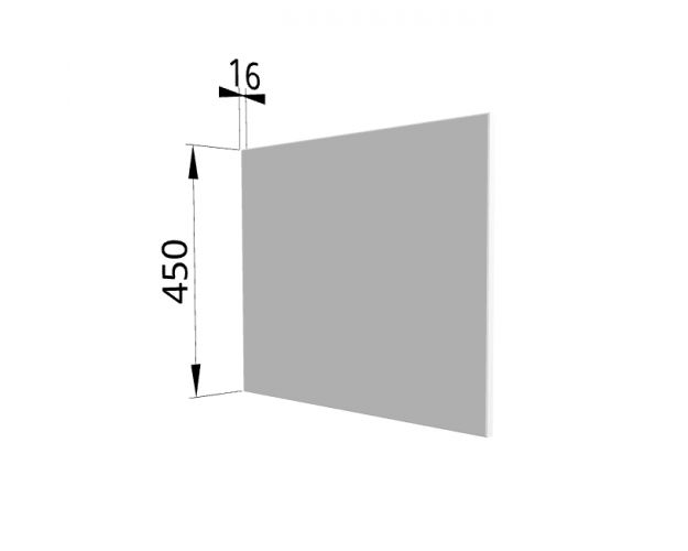 Панель торцевая (для шкафа горизонтального глубокого высокого) ГВПГ Ройс (Белый софт)