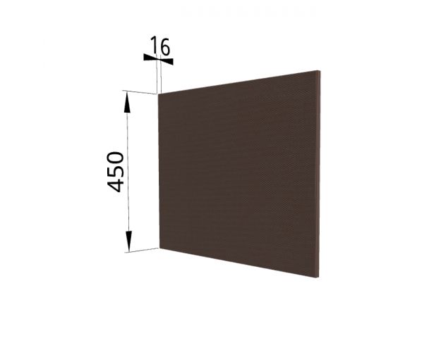 Панель торцевая (для шкафа горизонтального глубокого высокого) ГВПГ Квадро (Шоколад кожа)