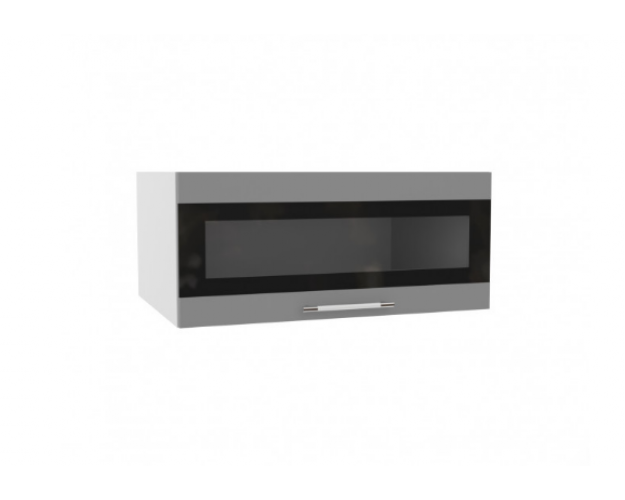 Скала ГВПГСФ 800 шкаф верхний горизонтальный глубокий высокий (Гранит Оникс/корпус Серый)