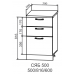 Скала СЯБ 500 Шкаф нижний тандембокс с 3-мя ящиками (Гранит Грей/корпус Серый)