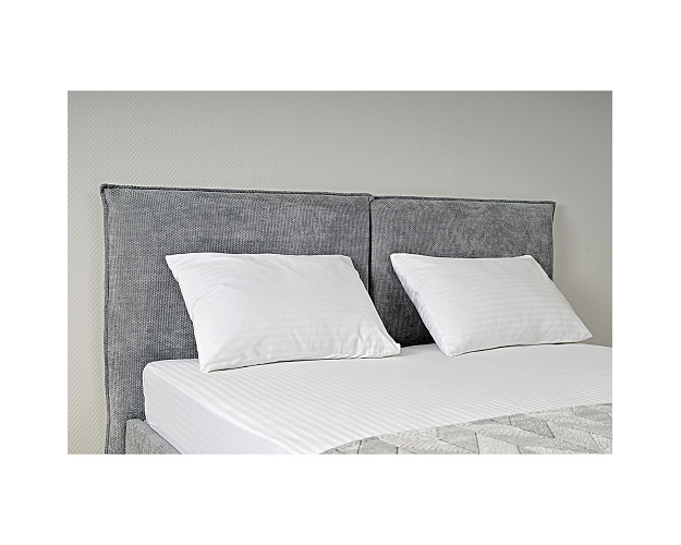 Кровать с ортопедическим основанием 1600 Сильвия сталь