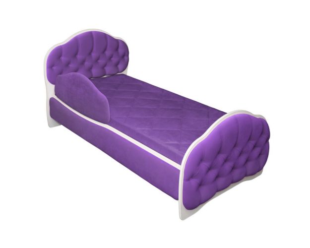 Кровать 180 Гармония 32 Фиолетовый (мягкий бортик)