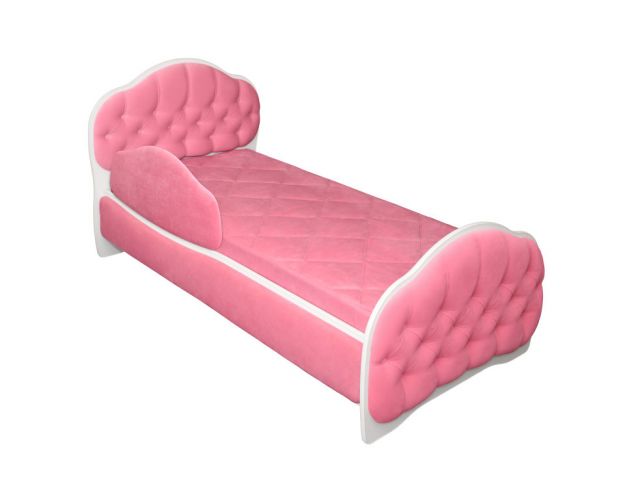Кровать 170 Гармония 89 Розовый (мягкий бортик)