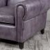Кресло кожаное Элегант (Фиолетовый)