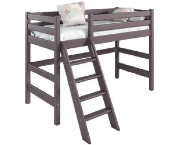 Кровать Соня вариант 6 полувысокая с наклонной лестницей Лаванда
