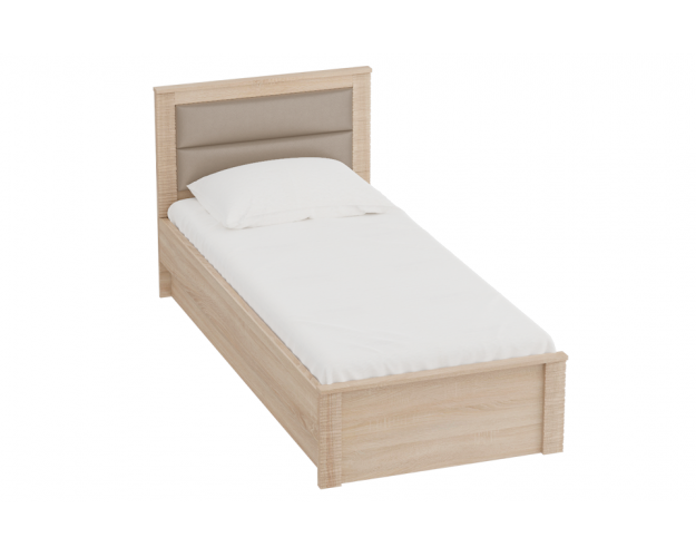 Кровать Элана 900 с основанием Дуб Сонома