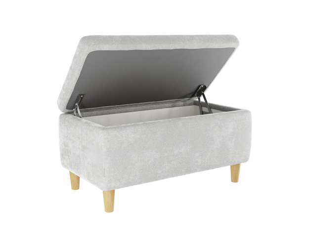 Пуф Чарли 2 галька (велюр)