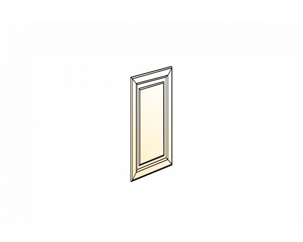 Атланта Дверь (Декор) L270 конц.45 Шкаф рабочий (эмаль) (Белый глянец патина золото)