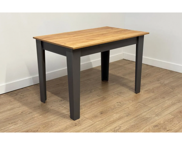 Стол обеденный раздвижной Цезарь дуб крафт золотой / графит