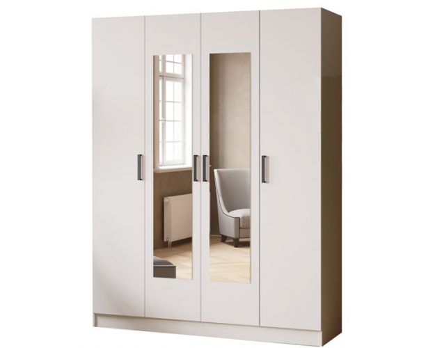 Шкаф комбинированный Ларс (1,6) белый