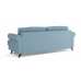 Оливер / диван - кровать 3-х местн. (еврокнижка) (велюр велутто серо-голубой