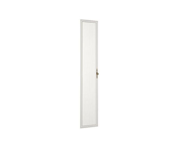 Дверь 2188х396 Габриэлла (для 06.23) (ПВХ Сандал белый/Профиль Аруша венге с патиной/латунь)/осн.