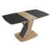 Стол обеденный «Гарда» Тип 1 (Дуб крафт золотой/Стекло матовое черный графит)