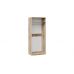 Шкаф для одежды с 2-мя дверями «Фьюжн» Дуб Делано/Белый глянец