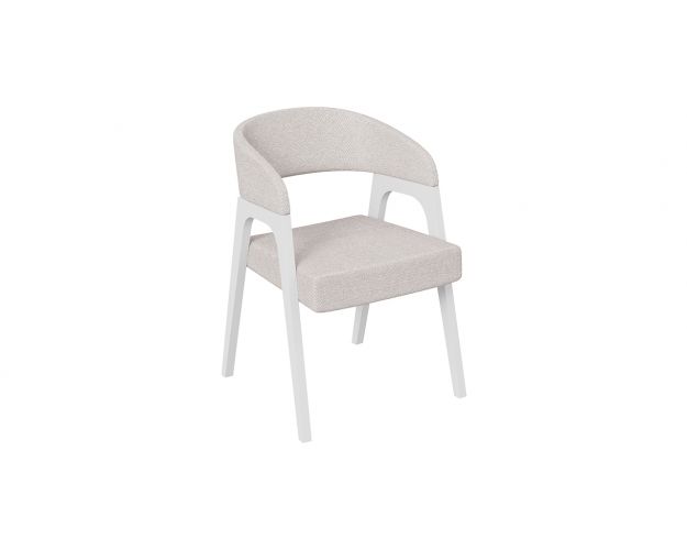 Кресло «Техас 1» (Белый матовый/Шенилл Estetica Vanille №220)
