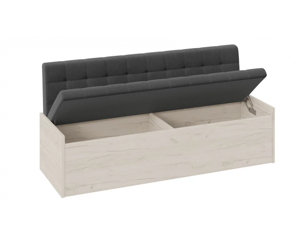 Скамья прямая Форест дуб крафт белый / серый