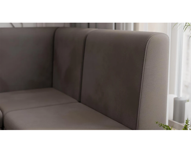 Диван угловой Каир ГН №4 исп.2 велюр Camaro 05 мокко