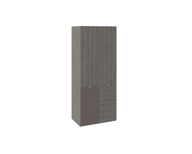 Шкаф для одежды с 1 дверью и 1 с ЛКП «Либерти» Хадсон/Фон Серый