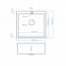 Мойка из нержавеющей стали ECO 48*48