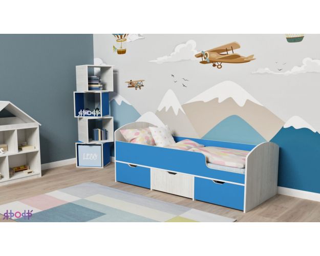 Кровать Малыш-мини Винтерберг/Голубой