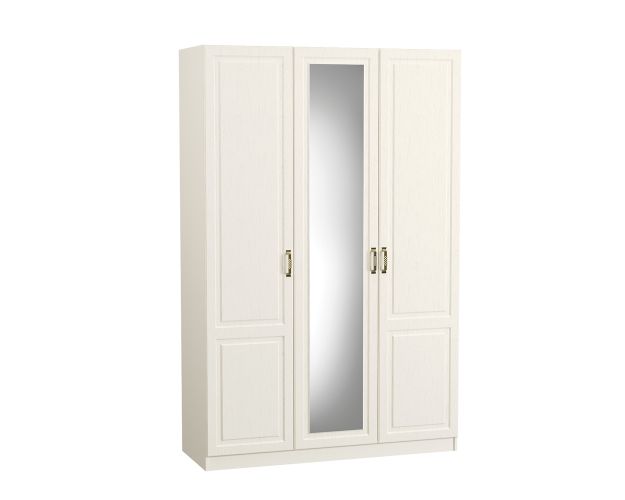 Шкаф комбинированный 08.45 Н Ливерпуль (Белый, ясень ваниль НМ-1012-100 ПВХ)