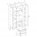 Шкаф четырехстворчатый для одежды 1600 Тефия софт сантьяго / тефия